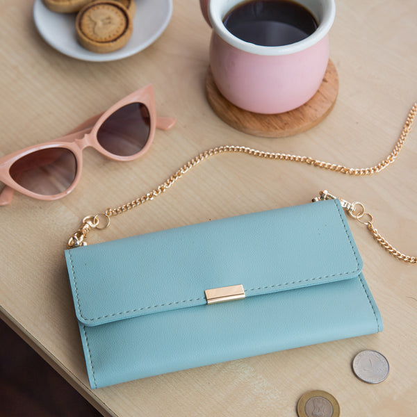 Sasha Crossbody Wallet - Mint